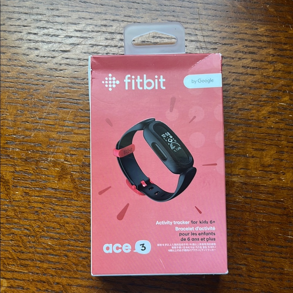 Fitbit Smartwatch Black and Red Sleek Design